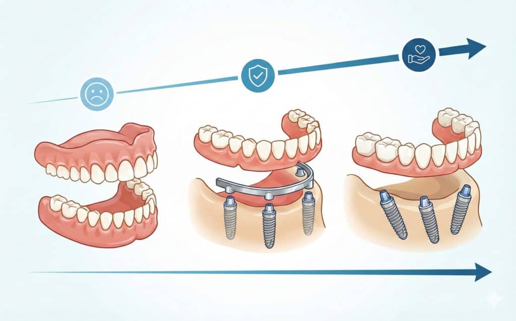 All-on-4 Vs. Removable Denture